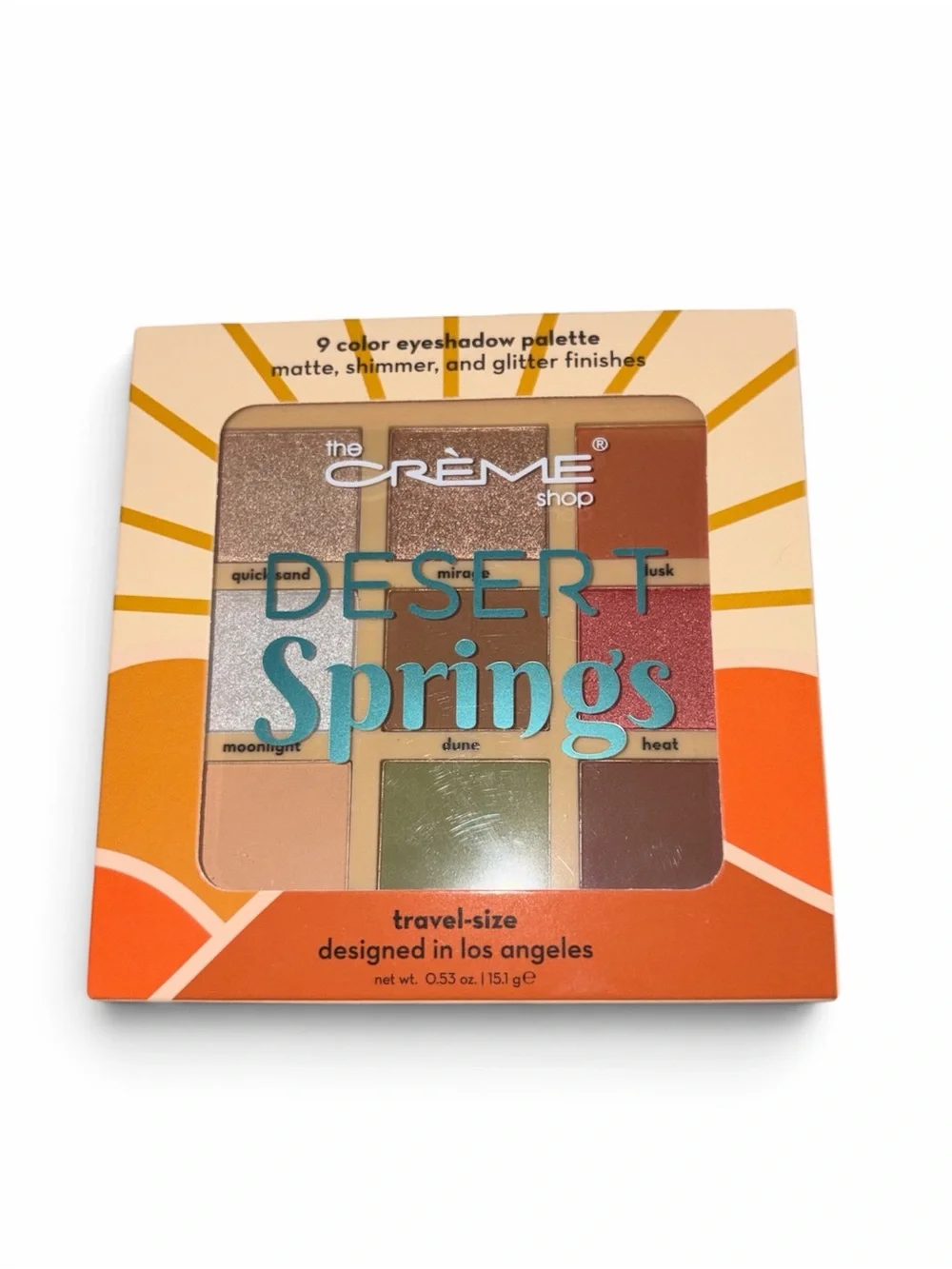 The Crème Shop-Desert Springs Eyeshadow Palette + Creme Under Eye Patches Bundle
